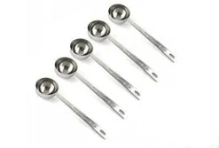 Endurance Stainless Steel 1 Tablespoon Measuring Coffee Scoop Spoon, Set Of 5