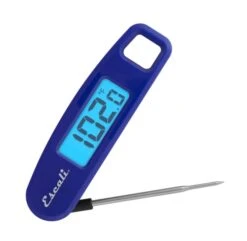 Compact Portable Meat Candy Folding Digital Thermometer, Backlit Display Easy To Storage With Magnet, Red -KitchenAid Shop 311cwObQZUL