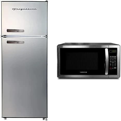 FRIGIDAIRE EFR753-PLATINUM EFR753, 2 Door Apartment Size Refrigerator With Freezer, Retro Chrome Handle, 7.5, Silver & BLACK+DECKER EM720CB7 Digital Microwave Oven 700W, Stainless Steel, 0.7 Cu.ft 16 FRIGIDAIRE EFR753-PLATINUM EFR753, 2 Door Apartment Size Refrigerator With Freezer, Retro Chrome Handle, 7.5, Silver & BLACK+DECKER EM720CB7 Digital Microwave Oven 700W, Stainless Steel, 0.7 Cu.ft - Image 14