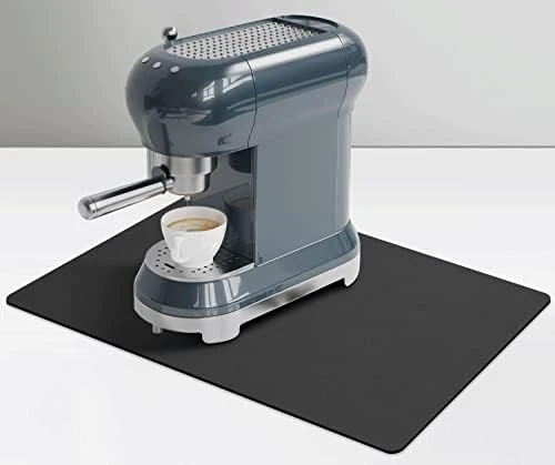 Coffee Mat For Pot Espresso Machine, Large Coffee Maker Mat For Countertops, Coffee Bar Accessories Under Appliance Mats, Golener Coffee Bar Mat, Thick Countertop Protector 25"x17"(Grey) 7 Coffee Mat For Pot Espresso Machine, Large Coffee Maker Mat For Countertops, Coffee Bar Accessories Under Appliance Mats, Golener Coffee Bar Mat, Thick Countertop Protector 25"x17"(Grey) - Image 5
