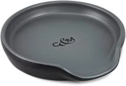 Cole & Mason H822141 Duxford Black/Grey Spoon Rest | Kitchen Organisation, Utensil Holder Rest For Cooking/Wooden/Tea Spoons | Ceramic | (H)20mm X (D)100mm | 2 Year Guarantee 23 Cole & Mason H822141 Duxford Black/Grey Spoon Rest | Kitchen Organisation, Utensil Holder Rest For Cooking/Wooden/Tea Spoons | Ceramic | (H)20mm X (D)100mm | 2 Year Guarantee -KitchenAid Shop 312Q1qqC6pL. AC 1