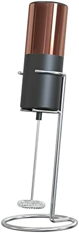 Milk Frother Handheld With Stand, Mini Coffee Frother Drink Mixer, Battery Operated Electric Whisk Milk Foamer For Latte Hot Chocolate Matcha 6 Milk Frother Handheld With Stand, Mini Coffee Frother Drink Mixer, Battery Operated Electric Whisk Milk Foamer For Latte Hot Chocolate Matcha - Image 4