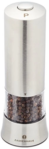 Zassenhaus "Gera" Electric Pepper Mill, Silver