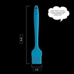 ILCONY 8.4" Silicone Basting Pastry Brush - Perfect For Oil Butter Spread, Marinades, Baste, BBQ, Grill, Cooking - BPA Free, Food Grade Material, Dishwasher Safe (3, 8.4 Inches)