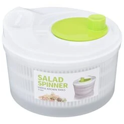 Kaufpart Effortlessly Prepare Crisp Salads With Our Multifunctional Salad Drainer And Vegetable Dryer With 3l Capacity And Spinner Strainer