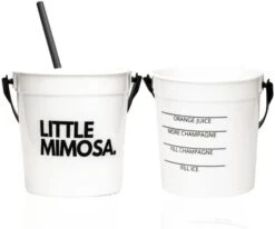 “Little Mimosa” (10-PACK) Plastic Cocktail Rum Buckets For Drinks, Brunch Supplies, Bachelorette Party Supplies (32oz) Reusable Punch Bowls, (BLACK) -KitchenAid Shop 3139fDGbqvL. AC