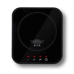 CHEF Mini IH Induction Electric Range Single Burner Cooktop High-End Black Glass Black Glass Burner Hot Plate Timer Free Volt (110~220V)