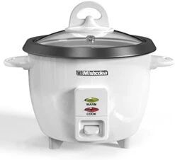 Rice Cooker 5 Cups Uncooked (10 Cooked) & Steam Tray, Portable Small Food Steamer, Removable Non-stick Pot, Keep Warm, For Grains, Soups, Oatmeal Or Veggies - White -KitchenAid Shop 313N0yRQUlL. AC