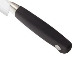 21078 Genesis 8-Inch Short Bolster Chef's Knife,Black