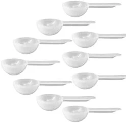 1 Tablespoon Measure Spoon Short Handle Scoops For Canisters By Powbab. Made In USA. Dual Use Powder Measure For 1 Teaspoon To 1 Tablespoon Scoop. Protein, Spices, Coffee Scoop. BPA Free (10 Count) -KitchenAid Shop 313i4ncXQOL. AC