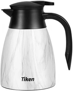 34 Oz Thermal Coffee Carafe, Stainless Steel Insulated Vacuum Coffee Carafes For Keeping Hot, 1 Liter Beverage Dispenser (Silver) -KitchenAid Shop 313rje2EpL. AC