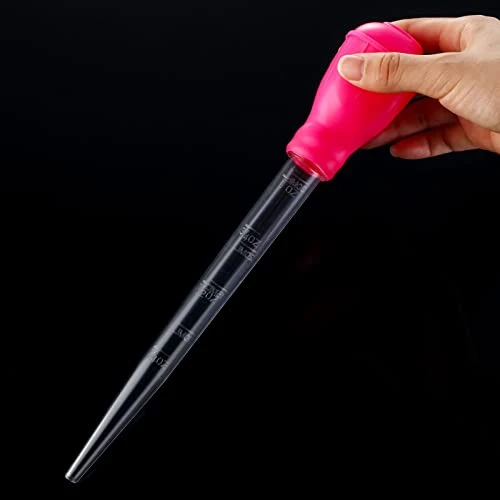 Nylon Heat-resistant Turkey Baster Cooking Set Includes Meat Baster, 1 Silicone Basting Brush And 2 Cleaning Brush For BBQ Grill Baking Kitchen Cooking (7 Pieces, Multicolor) 7 Nylon Heat-resistant Turkey Baster Cooking Set Includes Meat Baster, 1 Silicone Basting Brush And 2 Cleaning Brush For BBQ Grill Baking Kitchen Cooking (7 Pieces, Multicolor) - Image 5