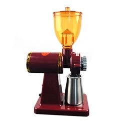 180W Electric Coffee Bean Grinder, Commercial And Home Milling Machine, Grinding Machine For Beans Nuts Spice Automatic Burr Grinder Professional Miller (red)