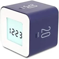 Multi Cube Timer/Rotating Timer, Simple Operation, Clock & Timer (White) -KitchenAid Shop 314AHaHsheL. AC