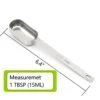 1 Tablespoon Single Measuring Spoon, Stainless Steel Individual Spoons, Long Handle Spoons Only 1 Tbsp(15 Ml)