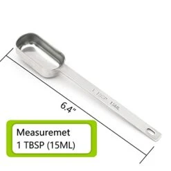 1 Tablespoon Single Measuring Spoon, Stainless Steel Individual Spoons, Long Handle Spoons Only 1 Tbsp(15 Ml)