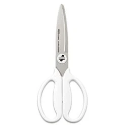 Plus Lus 35-119 Kitchen Scissors, Cooking Scissors, Disassembly, Dishwasher Safe, Fitted Cut Curve, Mushroom White