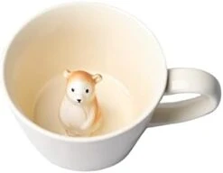 Cow Ceramic Cup Hidden 3D Animal Inside Mug,Cute Cartoon Handmade Figurine Mugs,Holiday And Birthday Gift For Coffee Milk Tea Lovers,12 OZ(White,Black) -KitchenAid Shop 314kZOHSErL. AC