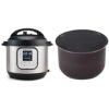 Duo Mini 7-in-1 Electric Pressure Cooker, Sterilizer, Slow Cooker, Rice Cooker, Steamer, Saute, Yogurt Maker, And Warmer, 3 Quart, 11 One-Touch Programs & 3 Quart Ceramic Cooking Pot