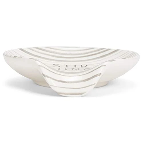 Stir Things Up 4.5 X 4 Glossy White And Grey Stripe Ceramic Stoneware Kitchen Spoon Rest 3 Stir Things Up 4.5 X 4 Glossy White And Grey Stripe Ceramic Stoneware Kitchen Spoon Rest