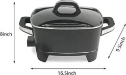 NStick Extra Deep Electric Skillet - For Roast Fry (12 Inch) -KitchenAid Shop 315NrjMFPPL