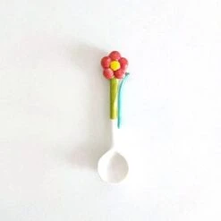Ceramic Soup Spoons,Tulip Flowers Ceramic Coffee Spoon Heat-Resistant Tulip Shaped Espresso Stirring Tool Scoop Ceramic Dessert Spoon(Flower,Orange) -KitchenAid Shop 315O9QoEe7L. AC