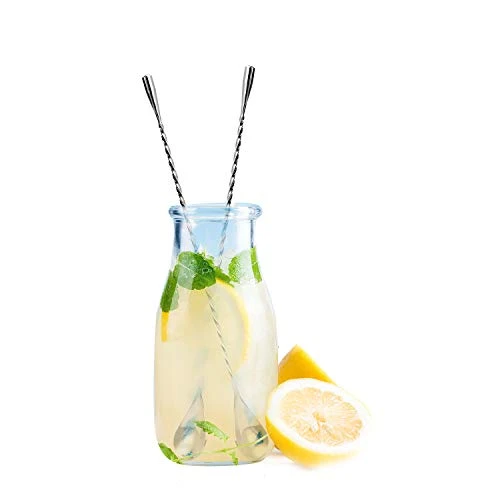 2-Pack 12 Inches Stainless Steel Bartender Mixing Spoon Cocktail Stirrers, Spiral Pattern Bar Spoon Stirring Spoon With Long Handle 6 2-Pack 12 Inches Stainless Steel Bartender Mixing Spoon Cocktail Stirrers, Spiral Pattern Bar Spoon Stirring Spoon With Long Handle - Image 4