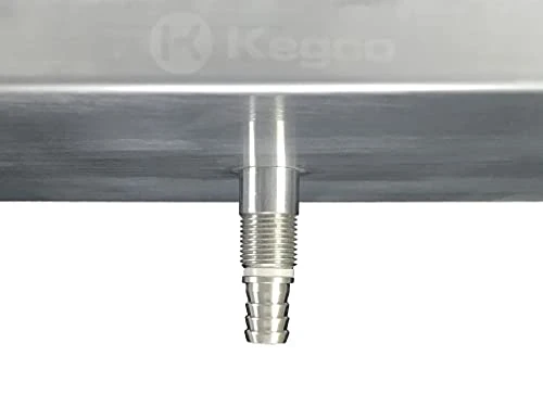 Kegco SECO-1610D 16" X 10" Surface Mount Drip Tray - 3" Column Cut-Out - SS, With Drain 5 Kegco SECO-1610D 16" X 10" Surface Mount Drip Tray - 3" Column Cut-Out - SS, With Drain - Image 3