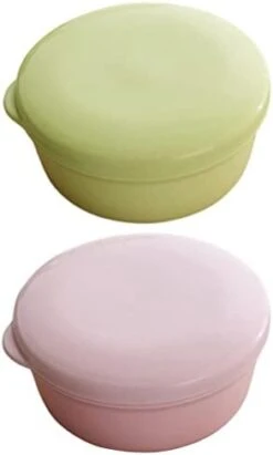 Plastic Soap Holder With Lid 2pcs Draining Soap Dish Portable Soap Box Shampoo Bar Container For Home Travel Outdoor Trips Soap Dish (Color : Blue Pink) -KitchenAid Shop 315ulePU9iL. AC