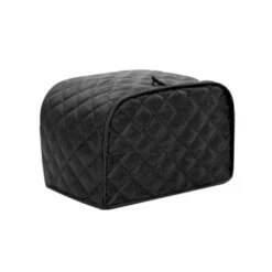 4 Slice Toaster Cover, Polyester Fabric Quilted Four Slice Toaster Appliance Dust-proof Cover For Kitchen Small Appliance Dust Cover And Fingerprint Protection (Black) -KitchenAid Shop 315zYrm8kNL