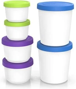 - Premium Ice Cream Containers (2 Pack - 1 Quart Each) Perfect Freezer Storage Tubs With Lids For Ice Cream, Sorbet And Gelato! - Mint -KitchenAid Shop 3168L0rNvJL. AC