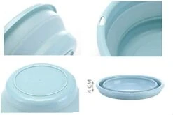 Xjs 10" Multi-Purpose Collapsible Dish Tub Bowl BPA-Free Round Lightweight Collapsible Wash Basin (Green) -KitchenAid Shop 316pC8gfmjL