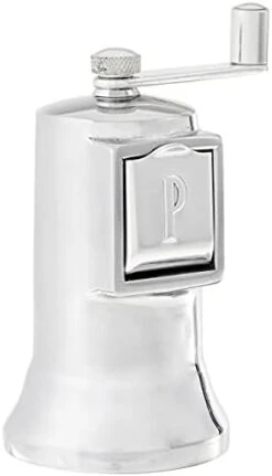 Adjustable Pepper Grinder Mill, Made In France, High-Carbon Steel Mechanism, 4.5-Inches, Silver -KitchenAid Shop 316rTNLZhmL. AC