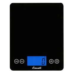 2210IB ArtiXL Extra-Large Glass Digital LCD Display Kitchen Scale, Measures Liquid And Dry Ingredients, Tare Function, 22lb Capacity, Black