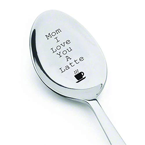 Boston Creative Company LLC Mom I Love You A Latte With Cup Sign Engraved On Spoon - Gifts For Mom - Mom Gifts - Birthday Gifts - Gifts For Women Gifts For Her Spoon Gift#SP_036 3 Boston Creative Company LLC Mom I Love You A Latte With Cup Sign Engraved On Spoon - Gifts For Mom - Mom Gifts - Birthday Gifts - Gifts For Women Gifts For Her Spoon Gift#SP_036