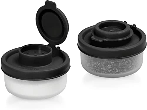 Alt And Pepper Shakers Moisture Proof Set Of 2 Large Salt Shaker To Go Camping Picnic Outdoors Kitchen Lunch Boxes Travel Spice Set Clear With Black Lids Plastic Airtight Spice Jar Dispenser 5 Alt And Pepper Shakers Moisture Proof Set Of 2 Large Salt Shaker To Go Camping Picnic Outdoors Kitchen Lunch Boxes Travel Spice Set Clear With Black Lids Plastic Airtight Spice Jar Dispenser - Image 3