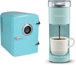 FRIGIDAIRE EFMIS151 Mini Portable Compact Personal Home Office Fridge Cooler BUILT IN SPEAKER, 4L Capacity, Chills Six 12 Oz Cans, 100% Freon-Free & Eco Friendly, Includes Bonus Car Charger -KitchenAid Shop 317qFW347JL. AC