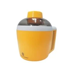 Ice Cream Maker Powerful 90W Motor Thermo Electric Self-Freezing System (Yellow) (Renewed)