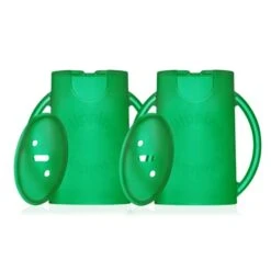 Deluxe Squeeze Proof Flipping Holder (2-Pack With Lids) For Food Pouches & Juice Boxes - Multipurpose - Prevent Messes & Support Self-Feeding - Easy Grasping Handles - Made In USA 26 Deluxe Squeeze Proof Flipping Holder (2-Pack With Lids) For Food Pouches & Juice Boxes - Multipurpose - Prevent Messes & Support Self-Feeding - Easy Grasping Handles - Made In USA -KitchenAid Shop 318KtUNgZ L