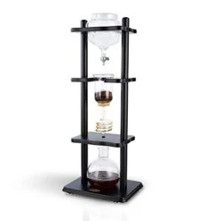 Cold Brew Maker I Ice Coffee Machine With Slow Drip Technology I Makes 6-8 Cups (32oz), Large Capacity Cold Brew Coffee Tower, Black