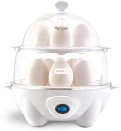 Dash Deluxe Rapid Egg Cooker For Hard Boiled, Poached, Scrambled Eggs, Omelets, Steamed Vegetables, Dumplings & More, 12 Capacity, With Auto Shut Off Feature - Black -KitchenAid Shop 318XO1GO 5L. AC