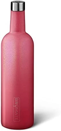 Winesulator 25 Oz Triple-Walled Insulated Wine Canteen Made Of Stainless Steel, 24-Hour Temperature Retention, Shatterproof, Comes With Silicone Transfer Funnel (Glitter Rose Gold) 13 Winesulator 25 Oz Triple-Walled Insulated Wine Canteen Made Of Stainless Steel, 24-Hour Temperature Retention, Shatterproof, Comes With Silicone Transfer Funnel (Glitter Rose Gold) - Image 11