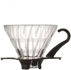 Hario V60 Glass Coffee Dripper, Size 02, Black 20 Hario V60 Glass Coffee Dripper, Size 02, Black -KitchenAid Shop 318uffynrfL. AC