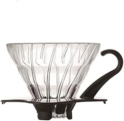 Hario V60 Glass Coffee Dripper, Size 02, Black 10 Hario V60 Glass Coffee Dripper, Size 02, Black - Image 8
