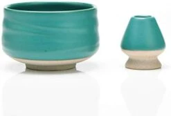 Chawan Matcha Tea Bowl And Matcha Whisk Rest, Chasen Holder MB-6, 18OZ / 510 ML, Matte Light Green With Black Seam, 2 Pcs/Boxes.Handle Mixing Wisk Stand, Match Sifter Whisker Handmade Brush… -KitchenAid Shop 3191K7fmA6L. AC