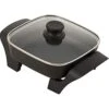 8-Inch Nonstick Electric Skillet - SK46 With Glass Lid, One Size, Black