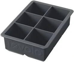 King Cube Ice Tray (Charcoal) - Reusable & Large Silicone Molds For Whiskey, Cocktails, Coffee, Bartender Accessories, & Smoothies / BPA-Free & Dishwasher-Safe -KitchenAid Shop 319VT4EcJwL. AC