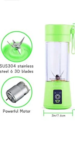 GENERIC 021 Original Portable Juicer USB Mini Electric Stainless Steel Fruit Juicer Extractor Blender Juice Maker Machine -KitchenAid Shop 319Yna01LdL