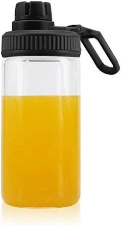 IOCSmart 400ml Sports Travel Bottle With Cup Lid For Portable Personal Blender (White) -KitchenAid Shop 31A2pR ExyL. AC