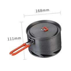 INOOMP 1pc Camping Single Pot Camping Skillet Pots Sets For Cooking Nonstick Fishing Backpack Cookware Hiking Cooking Pot Outdoor Cooking Pan Picnic Cookware Foldable Tableware Aluminum -KitchenAid Shop 31A5pHmu7gL